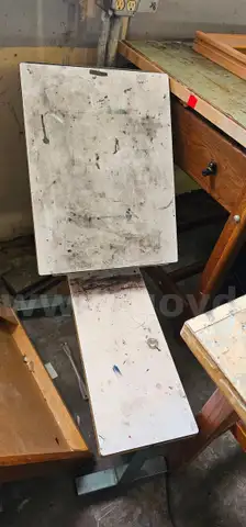 Tables and art horse