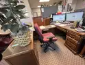 U Shaped Solid Wood Desk