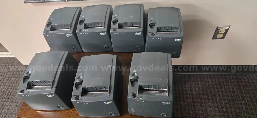 Lot of 7 Ithaca&#x202F;iTherm&#x202F;280 thermal receipt printe
