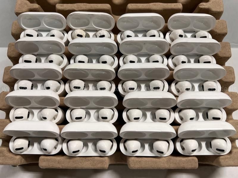 Lot of 20 Apple Airpods Pro Full Sets A2190 Used As Is AllSurplus