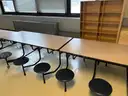 Folding Cafeteria Table - Seats 12