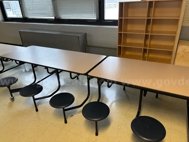 Folding Cafeteria Table - Seats 12