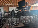 5 Collins Hydraulic Styling Chairs (Black)
