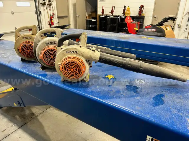 3 USED Stihl BG56 HAND HELD BLOWERS