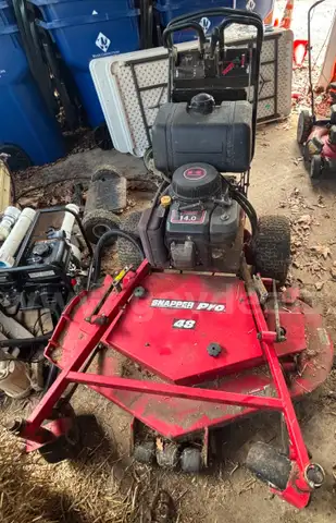 Snapper Walk behind mower with foot stand