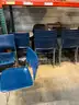 BLUE CHAIRS LOT OF 27