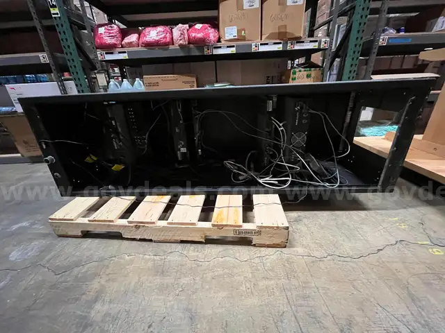 SOUND EQUIPMENT WITH STAND  (L:  6' 2" X W: 21" X D: 23")