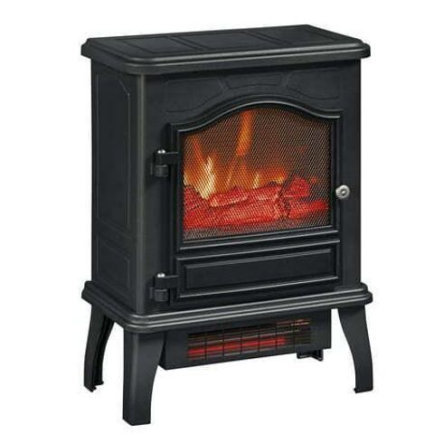 ChimneyFree Powerheat Infrared Quartz Electric Stove Heater Black ...