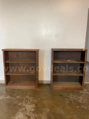 2- WOOD SHELVES