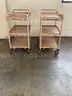 2 ROLLING CARTS