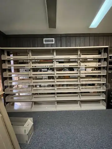 Library shelves