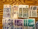 Foreign paper currency