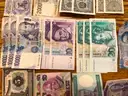 Foreign paper currency