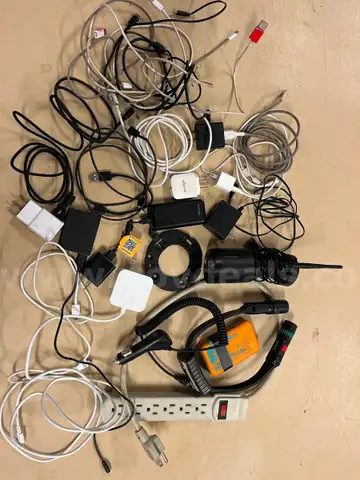 Lot of electrical items and cords