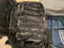 Lot of backpacks and large bags