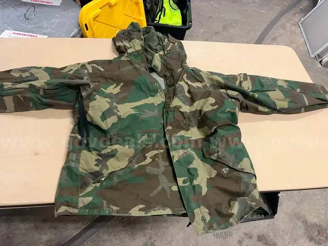 Camo cold weather parka