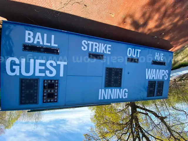 Town of Braintree Baseball Sign &#x26; Scoreboard