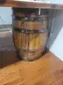 1 of 1 - 6.5 FT Long Whiskey Barrel Table