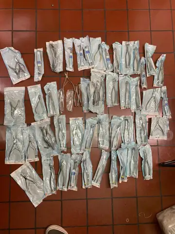 Lot of 59 Various Dental Forceps