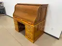 ROLL TOP DESK SOLID WOOD