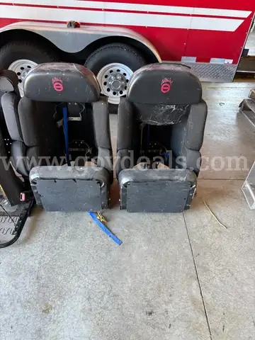 2 Sutphen Flipdown fire truck seats