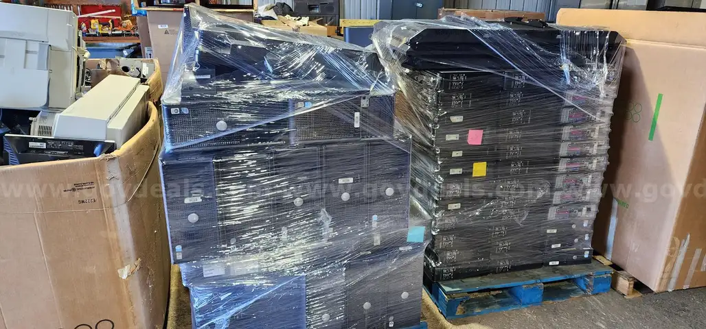 LOT OF 12 PALLETS OF E-WASTE