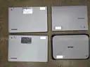 Lot of 4 Chromebooks, working status unknown