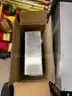 multiple stainless steel bathroom organizers