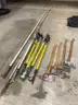 Misc. fire tools and pike poles