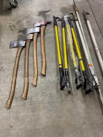 Misc. fire tools and pike poles