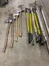 Misc. fire tools and pike poles