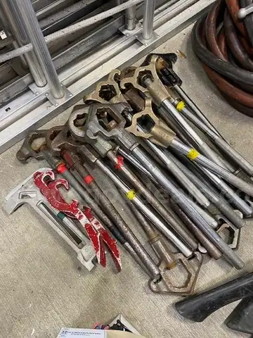 misc. hydrant wrenches and spanner wrenches