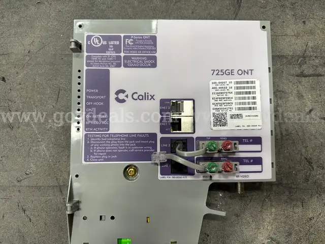 CALIX OPTICAL NETWORK TERMINAL CALIX# 100-04909 (LOT OF 113)