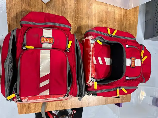 Lot of 2 Stat Packs EMS Jump Backpack Bags