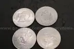 Lot of Foreign Dollar &#x26; (4) US Coins