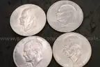 Lot of Foreign Dollar &#x26; (4) US Coins
