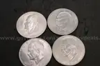 Lot of Foreign Dollar &#x26; (4) US Coins