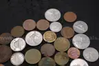 Lot of (4) Rings &#x26; (31) Foreign Coins