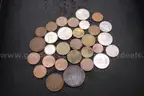 Lot of (4) Rings &#x26; (31) Foreign Coins