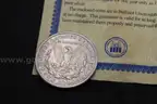 Lot of (2) Foreign Currency &#x26; (1) 1921 Morgan Silver Dollar