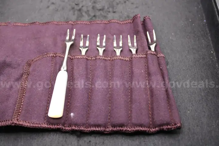Lot of (6) Small Forks &#x26; (2) Jewerly Items