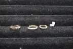 Lot of (4) Single Earrings &#x26; (2) Rings