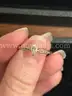RING GOLD IN COLOR WITH MARQUIS CLEAR STONE, 3 SMALL STONES ON EITHER SIDE; MARKED 14K