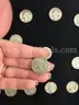 TWENTY-THREE US COINS:  (21) PRE- 65 WASHINGTON QUARTERS ; (1) MECURY DIME; (1) BUFFALO NICKEL