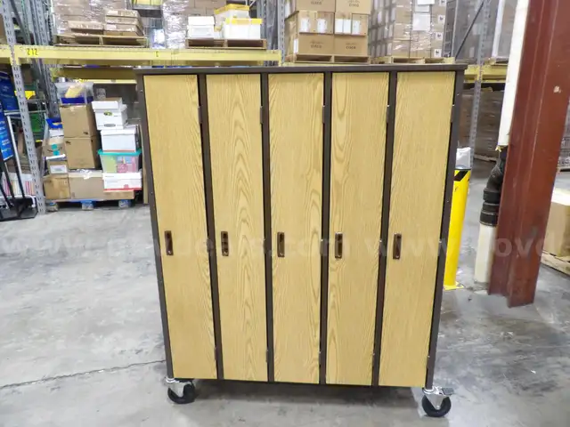 Wooden Lockers On Wheels