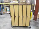 Wooden Lockers On Wheels