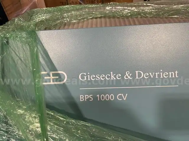 G &#x26; D BPS 1000 Banknote Processing System