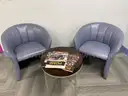 Chairs, Lounge Chairs, blue (2), Dining chairs (8)