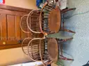 4 Nicholas Stone vintage wood chairs