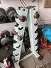 Lot of dumbbells